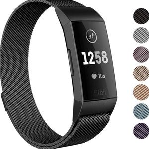 Swees Metal Band for Compatible Fitbit Charge 3